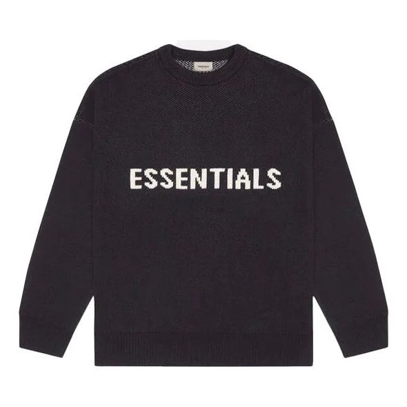 Fear of God Essentials FW20 Knit Sweater 'Black' | KICKS CREW