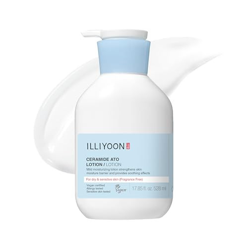 ILLIYOON Ceramide Ato Lotion 528ml(17.85oz) | Daily Moisturizing Lotion for All Skin Types | Deep Moisturizing and Soothing Effect | Korean Skin Care | Amazon (US)