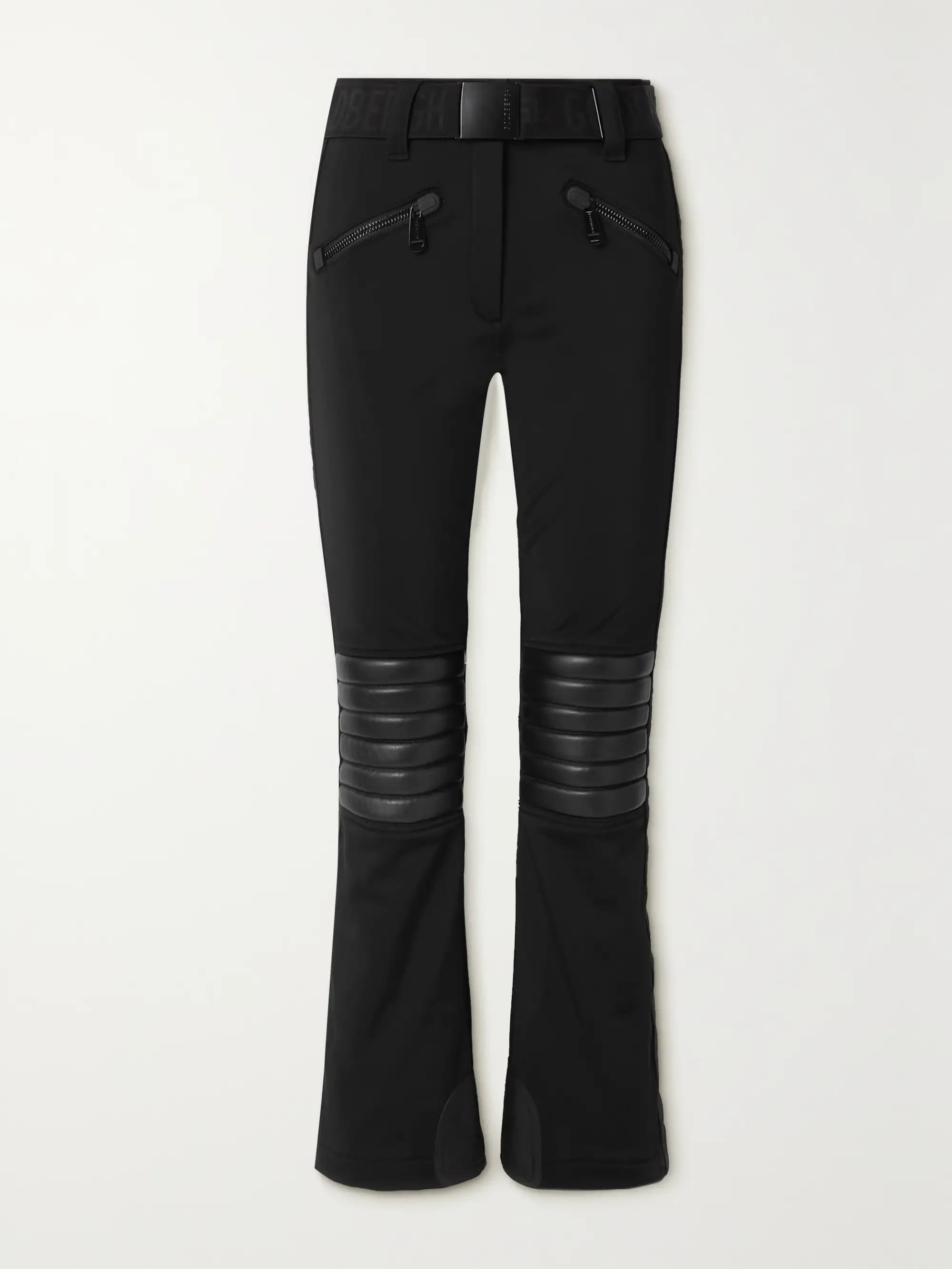 Rocky quilted faux leather-paneled flared ski pants | NET-A-PORTER (US)