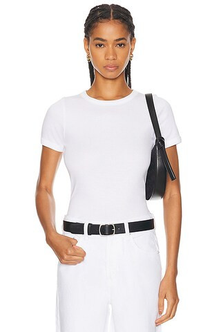 FLORE FLORE Car Tee in White - White. Size L (also in S, XS, M, XL). | FWRD 