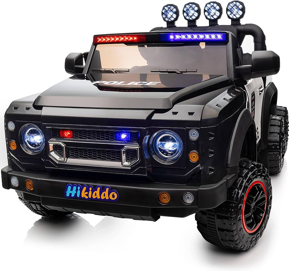Electric Police Car for Kids 2 Seater, 24V 4WD Ride on Toy for Big Kids with Remote Control, 4x20... | Amazon (US)