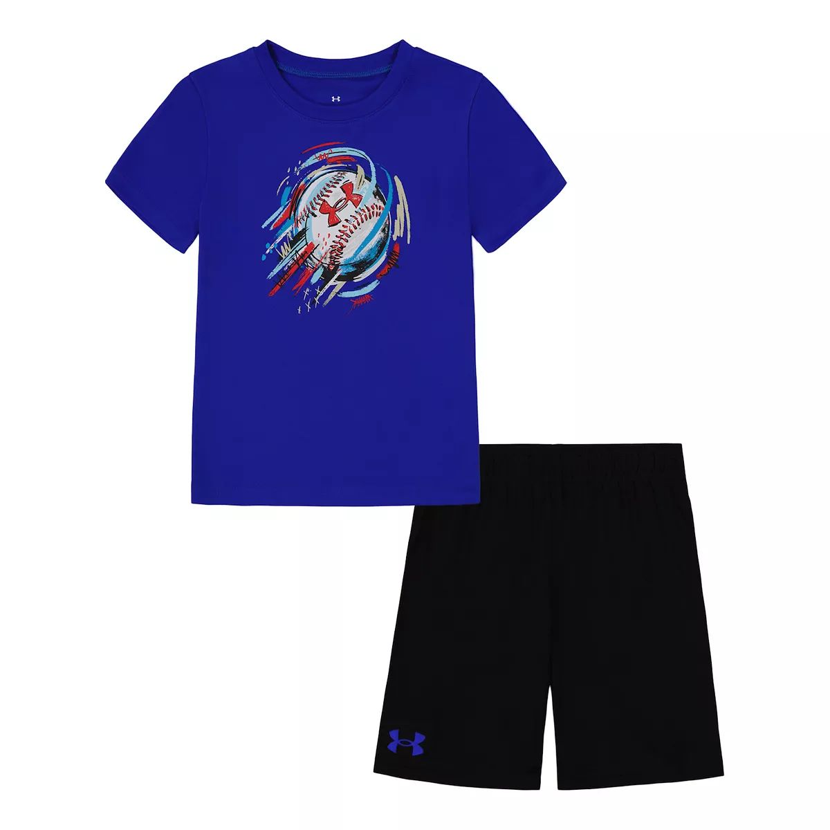 Boys 4-7 Under Armour 2-Piece Baseball Logo Tee & Solid Shorts Set | Kohl's