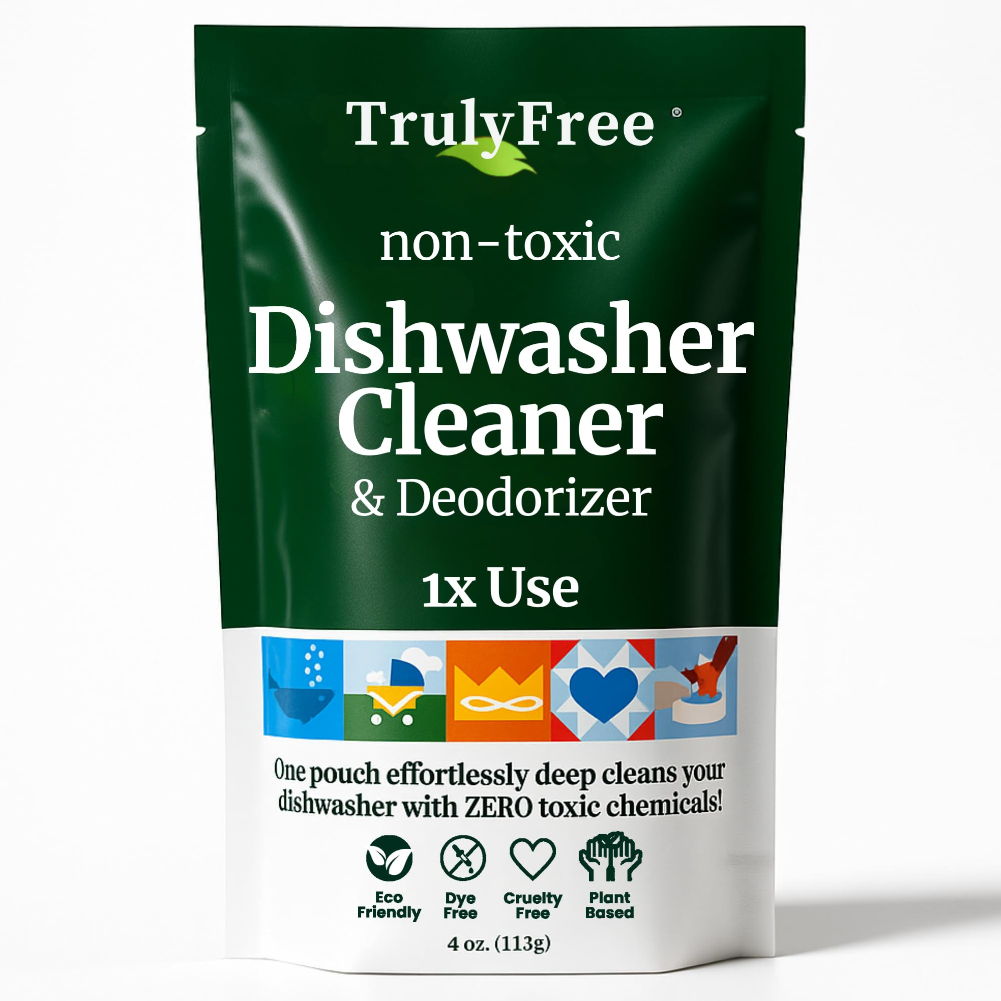 Truly Free Natural Dishwasher Cleaner - Dish Washer Machine Descaler, Fights Grease & Limescale, ... | Amazon (US)