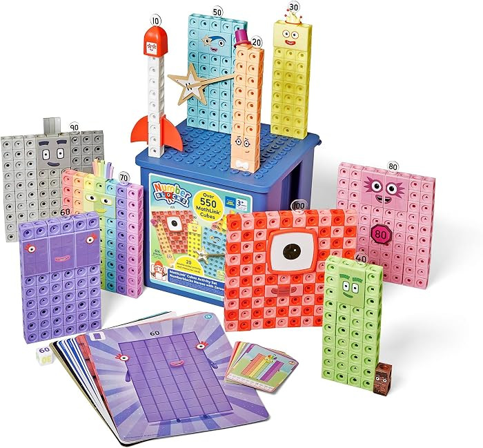 Learning Resources MathLink Cubes Activity Set Numberblocks Heroes with Zeroes, Ages 3–7, Numberblocks Toys, Builds Number Sense & 10 Times Table Skills | Amazon (UK)