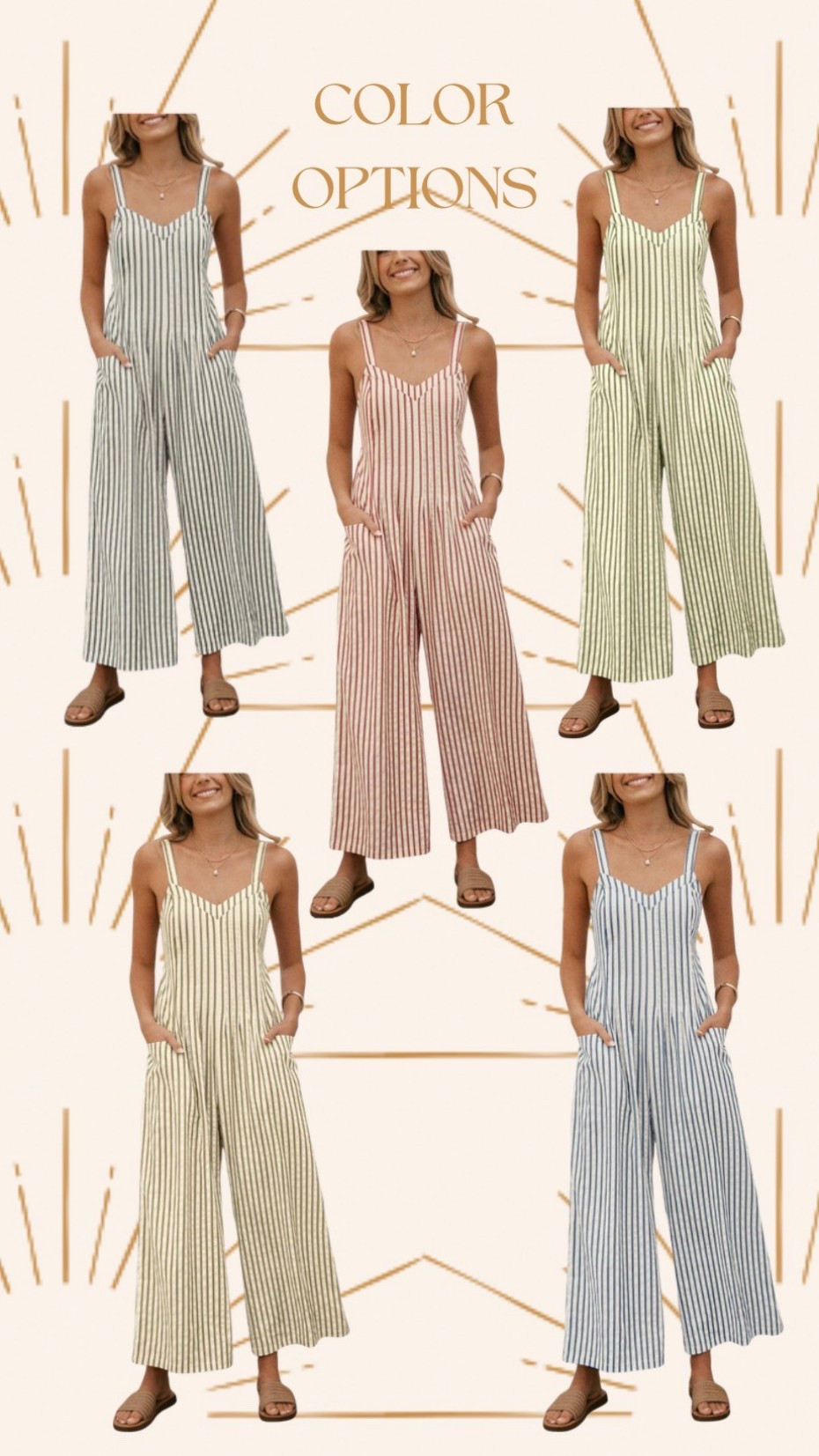 The outfit hack I use when I want easy, but cute: I start with printed pants, crisp tee or tank, comfy shoes & simple jewelry or try a printed romper. 

Casual, effortless & elevated. Gives the “I didn’t try too hard, but still showed up” vibe.

Because getting dressed shouldn’t feel like a project… it should feel like a win. ✨

Effortless elevated everyday look, everyday outfit formula, printed pants for women, casual rompers for women, what to wear running errands, affordable chic outfits 

#amazon #stripes


#LTKgrwm #LTKOver40 #LTKootd