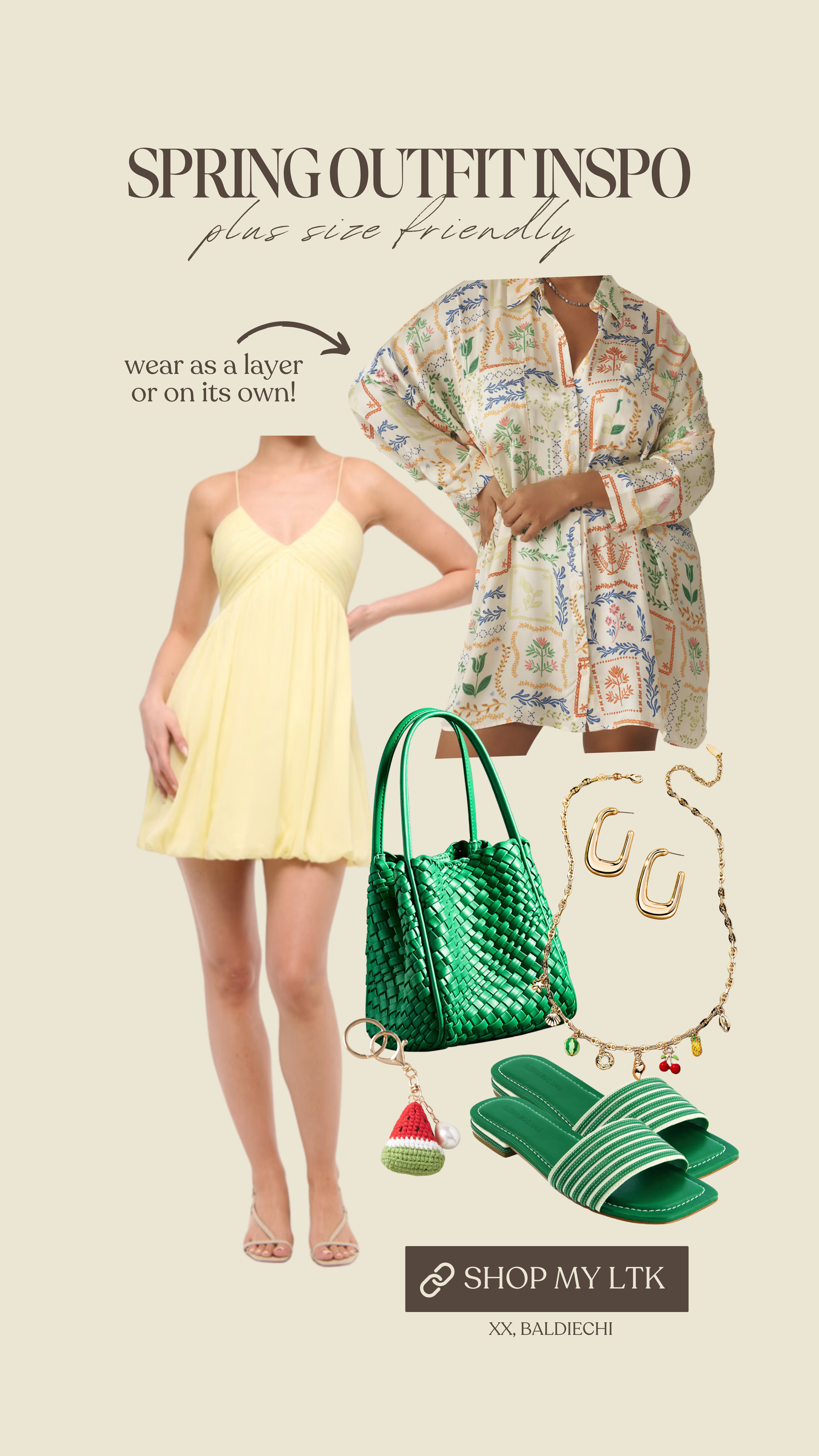 Plus size friendly spring outfit inspo. Love the pop of green! 

 #LTKSeasonal #LTKMidsize #LTKPlusSize