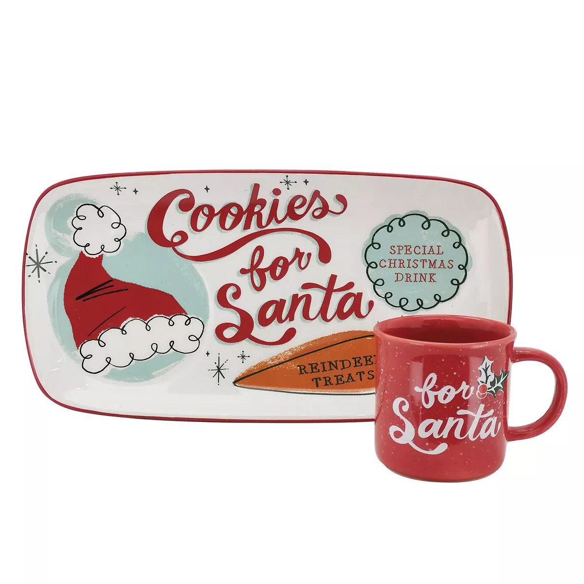 St. Nicholas Square® Memory Lane Cookies for Santa Cookie Plate & Mug Set | Kohl's