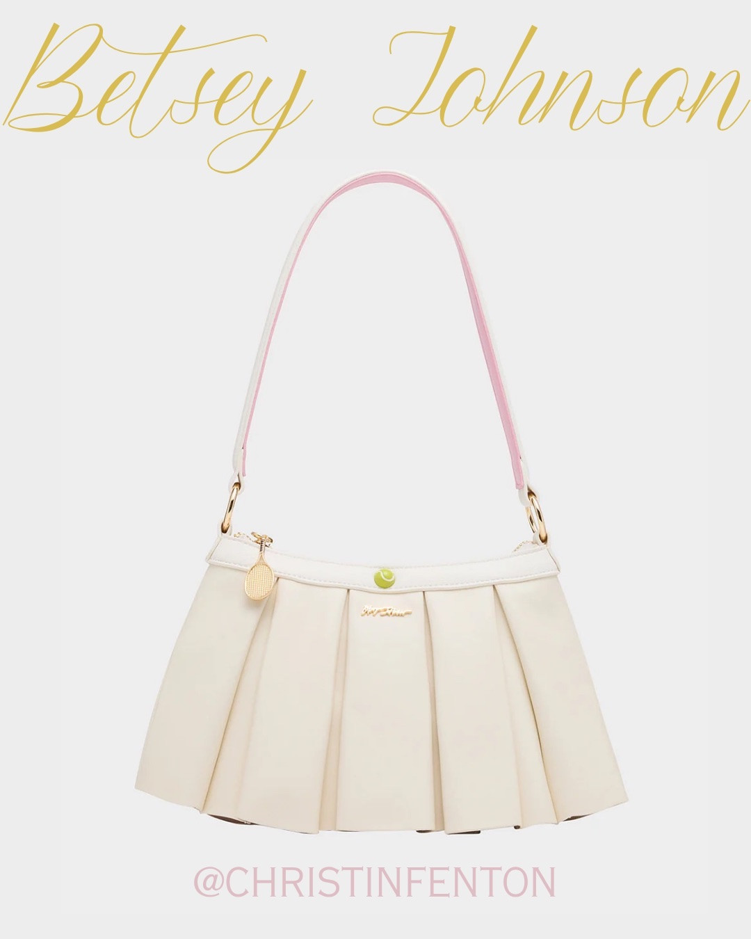 Betsey Johnson cream and tennis handbag

#LTKootd #LTKOver40 #LTKActive