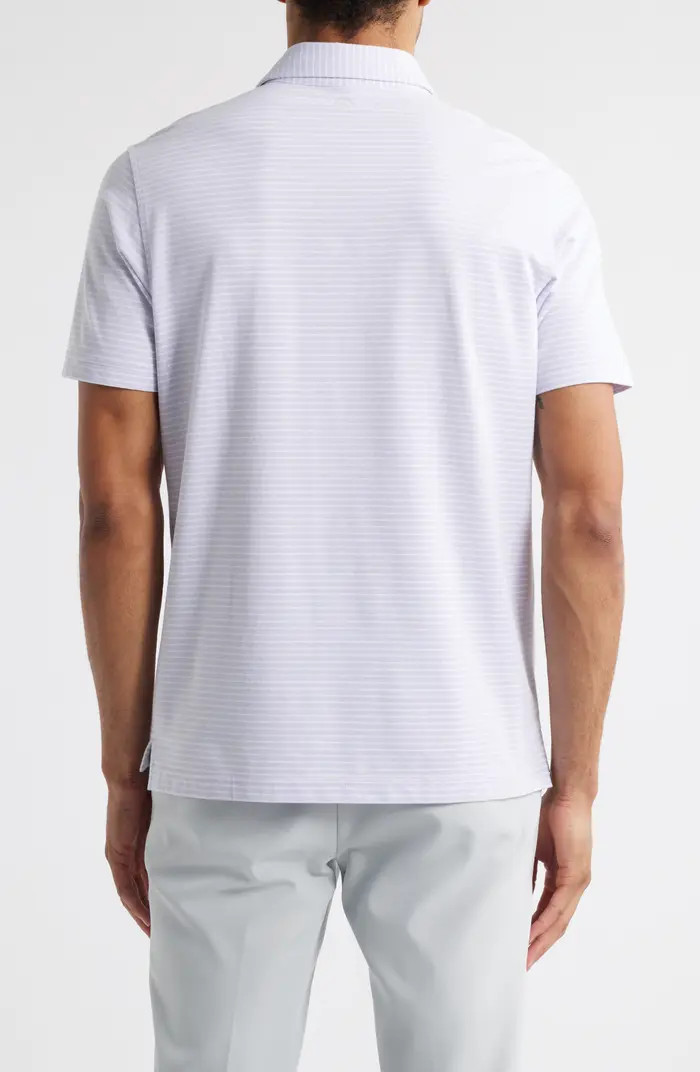 Peter Millar Crown Crafted Albatross Stripe Pima Cotton Blend Polo | Nordstrom | Nordstrom