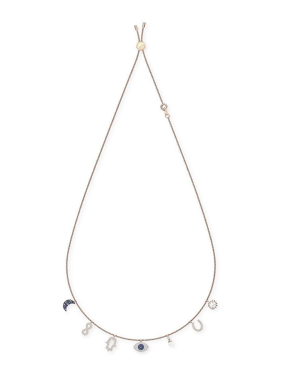 Swarovski Crystal Rose Goldtone Symbolic Necklace | Saks Fifth Avenue
