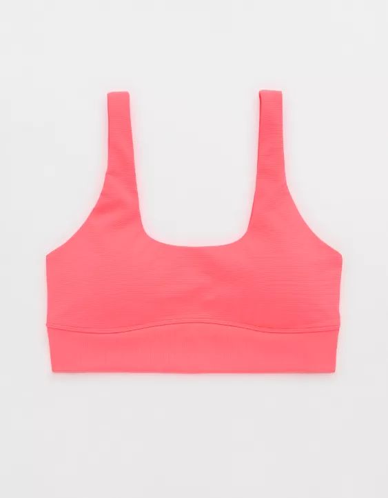 OFFLINE By Aerie Goals Rib Scoop Sports Bra | American Eagle Outfitters (US & CA)