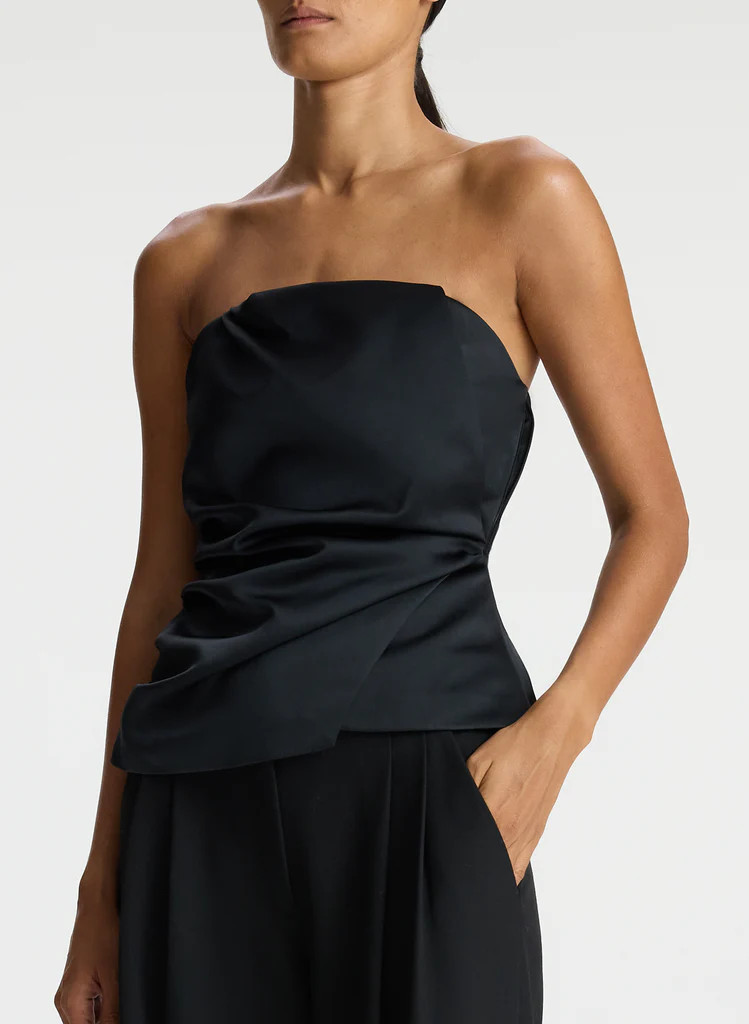 Nata Strapless Satin Top | A.L.C