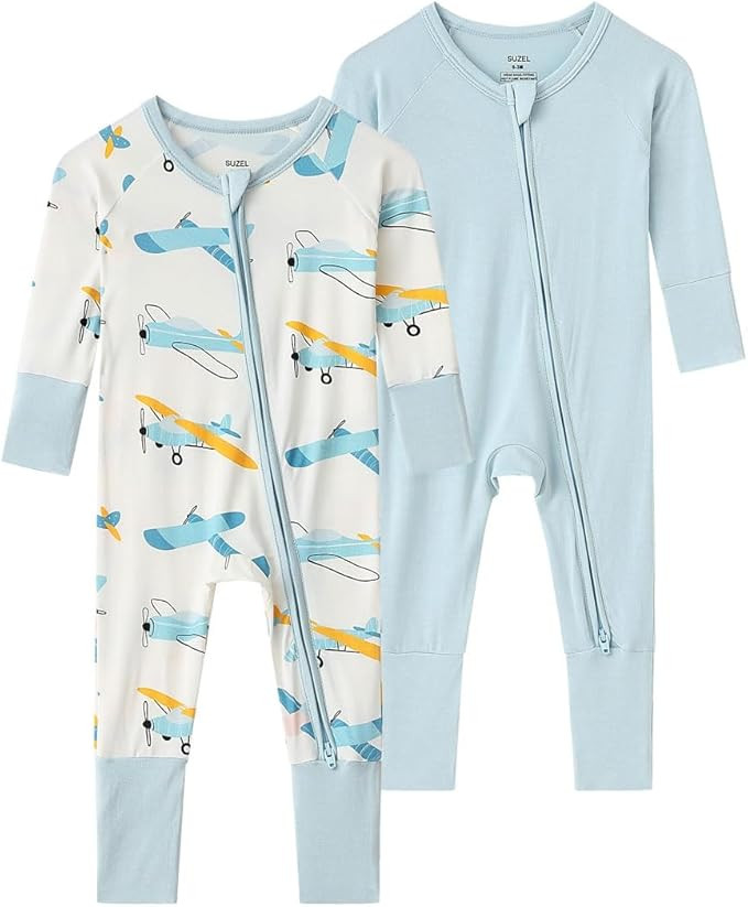 Baby Viscose from Bamboo Footless Pajamas Boys Girls Zippy Pjs Sleep 'N Play Romper - 0-24 Months | Amazon (US)