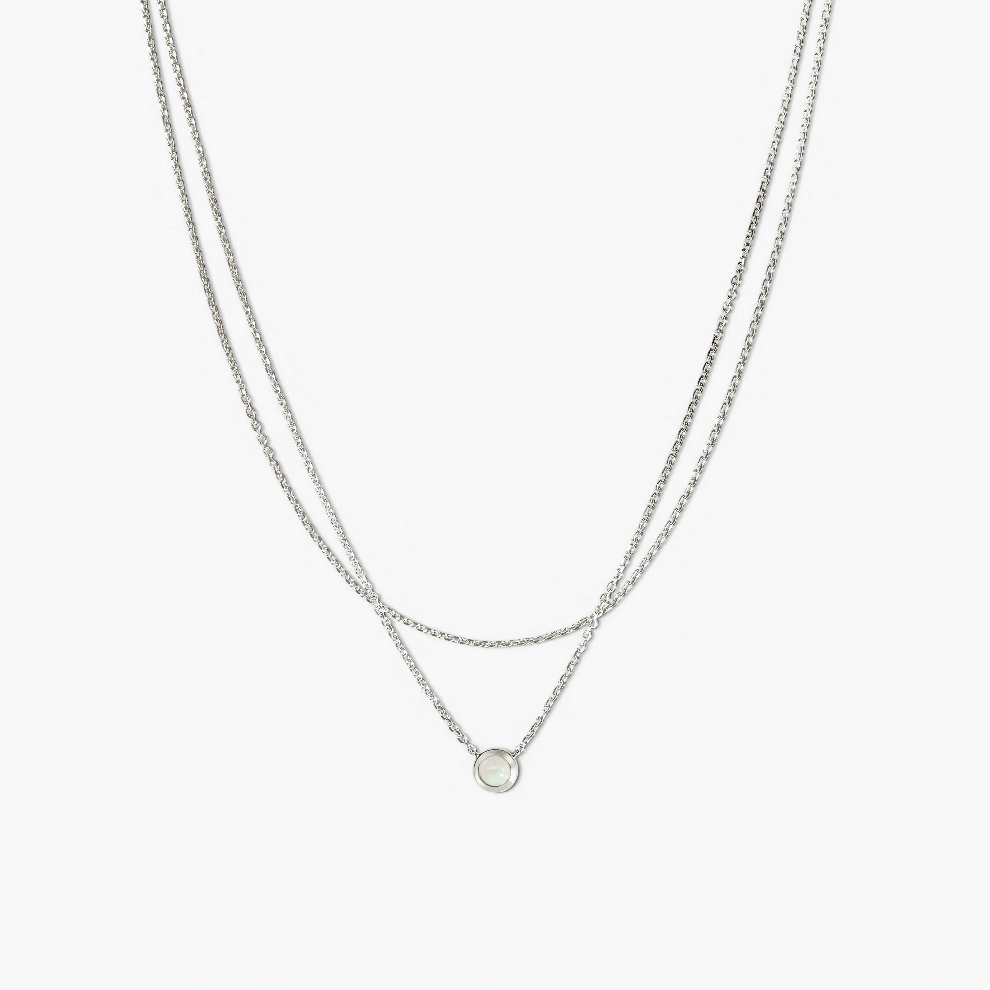 Layered Opal Necklace | Mejuri Fine Crew
