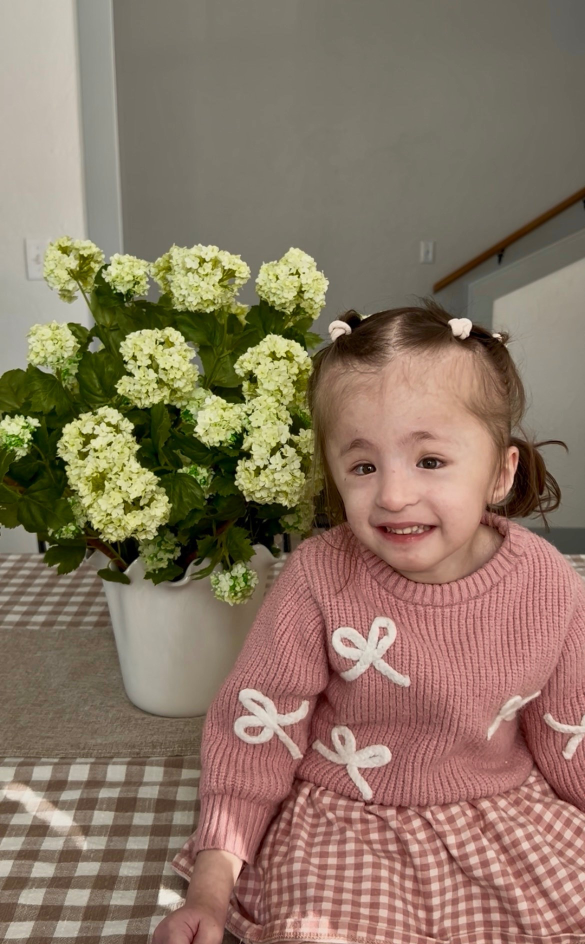 Dotty’s precious outfit! 🎀 similar gingham bottoms linked  

#LTKKids #LTKBaby #LTKmomlife