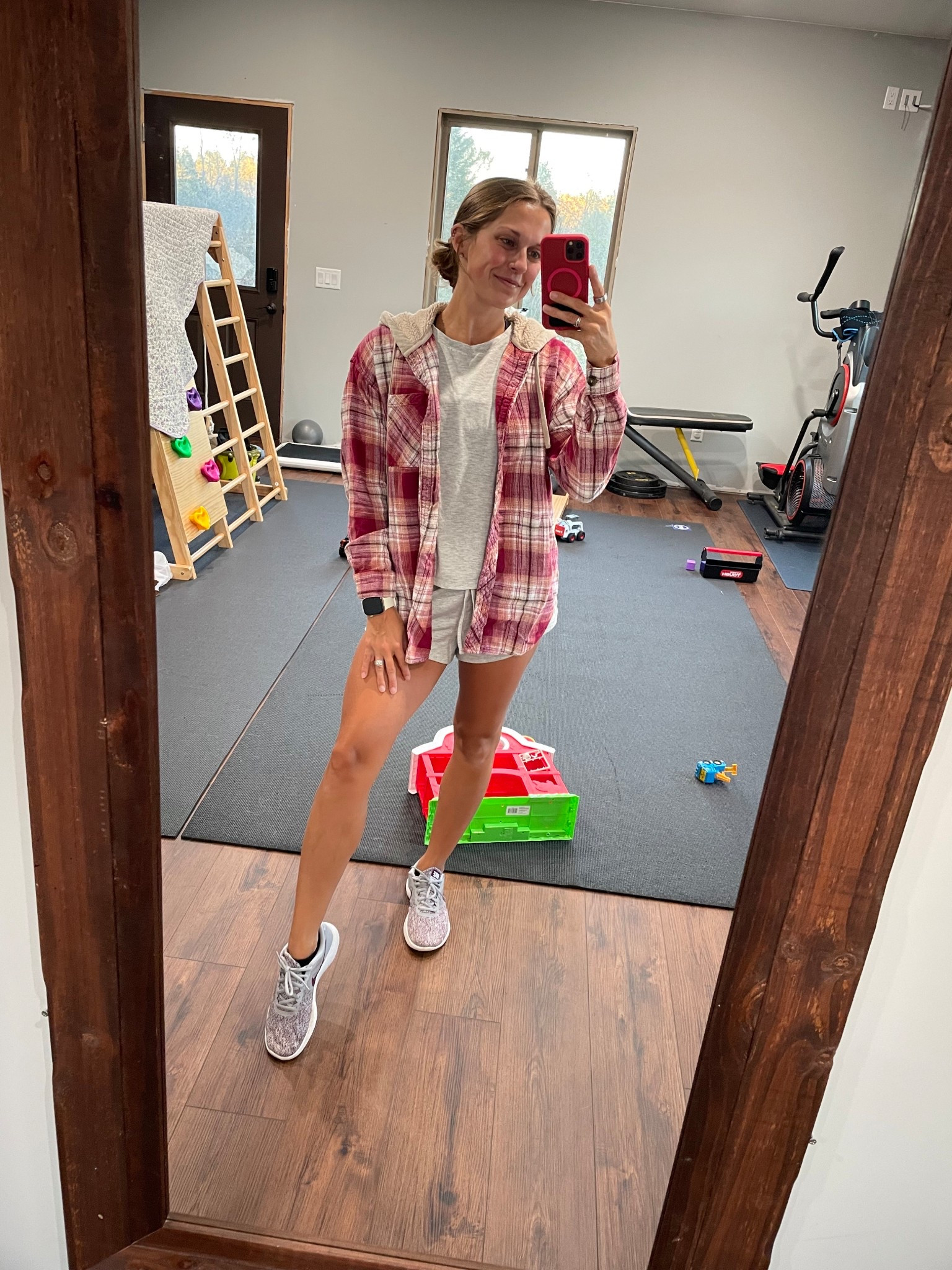 Large in PJ top bc I wanted it oversized! XS in shorts! 

#LTKBeauty #LTKActive #LTKStyleTip