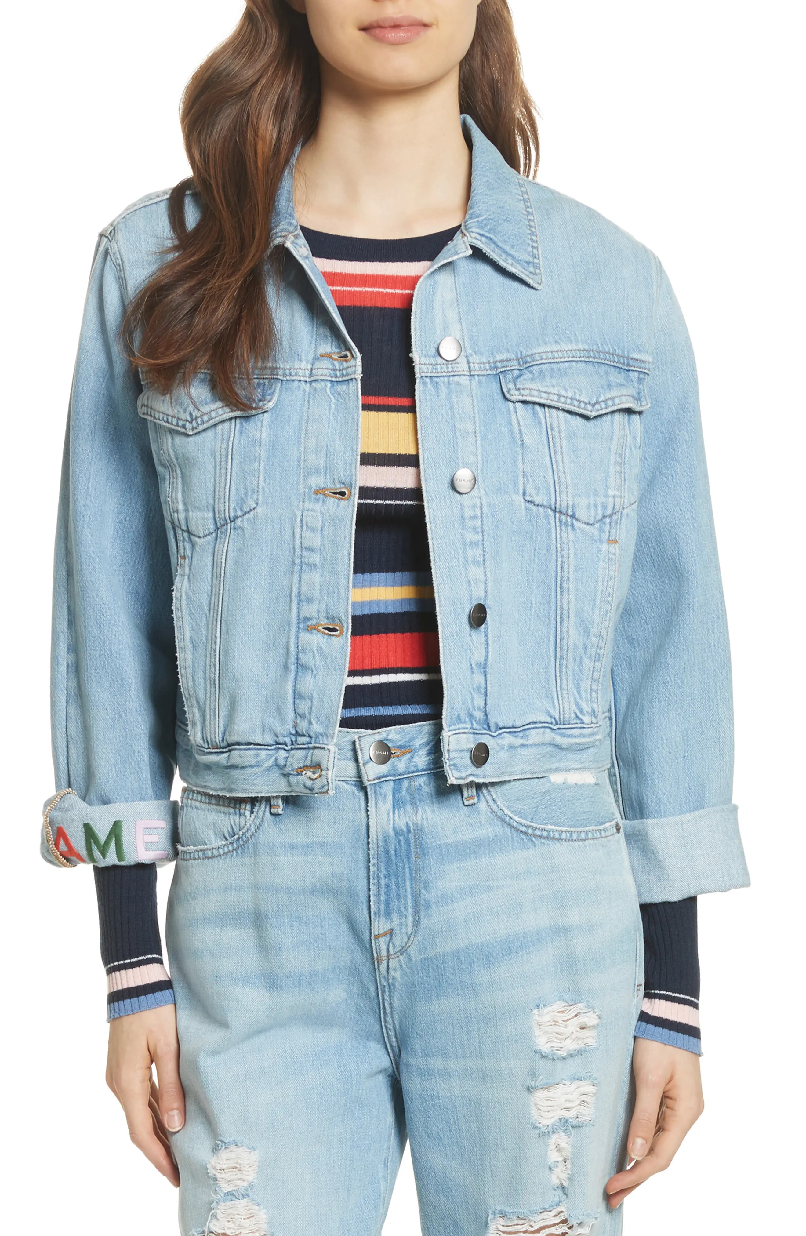Embroidered Denim Jacket | Nordstrom