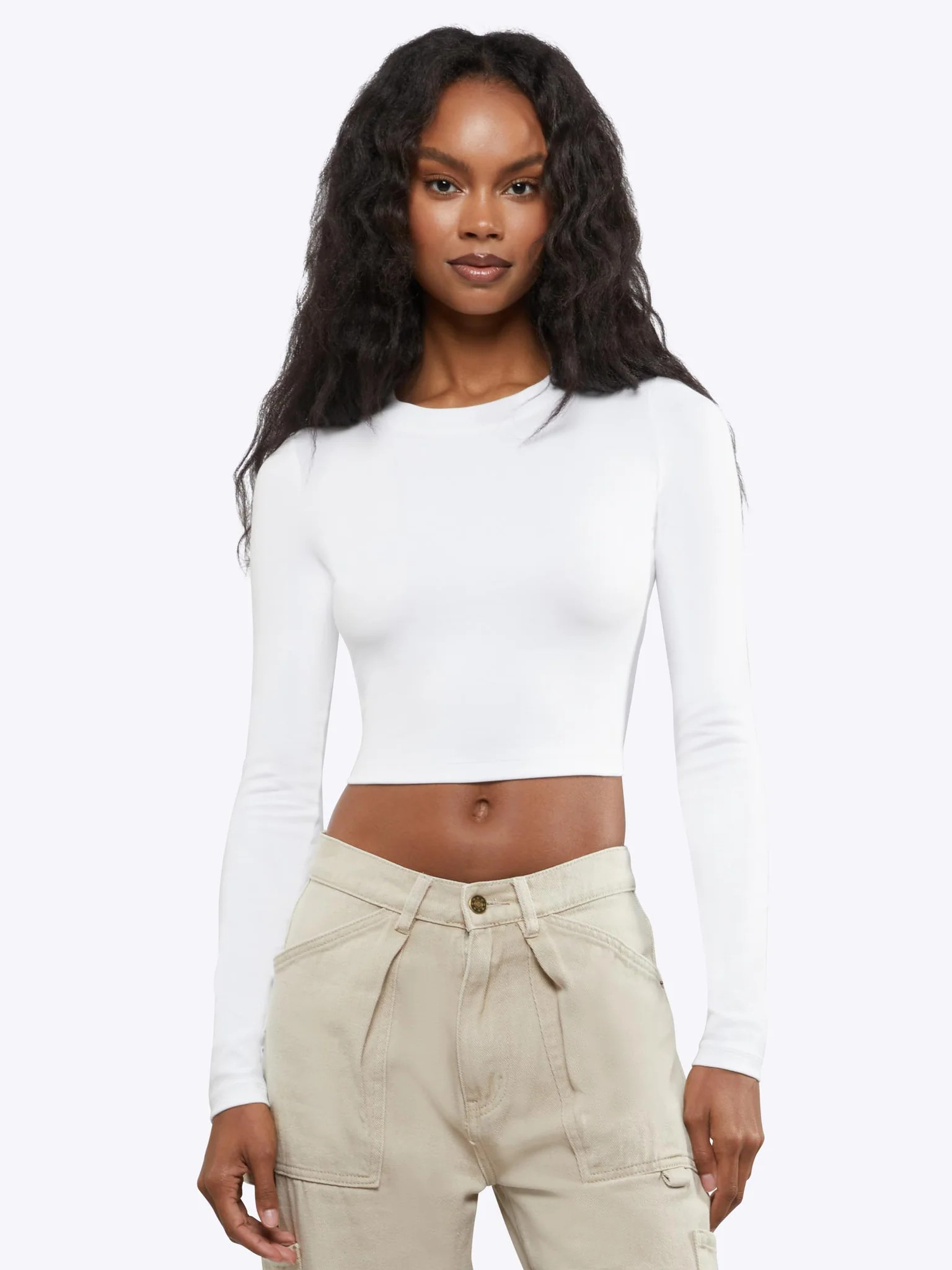 Long Sleeve Tomboy Tee Cropped | Cuts Clothing