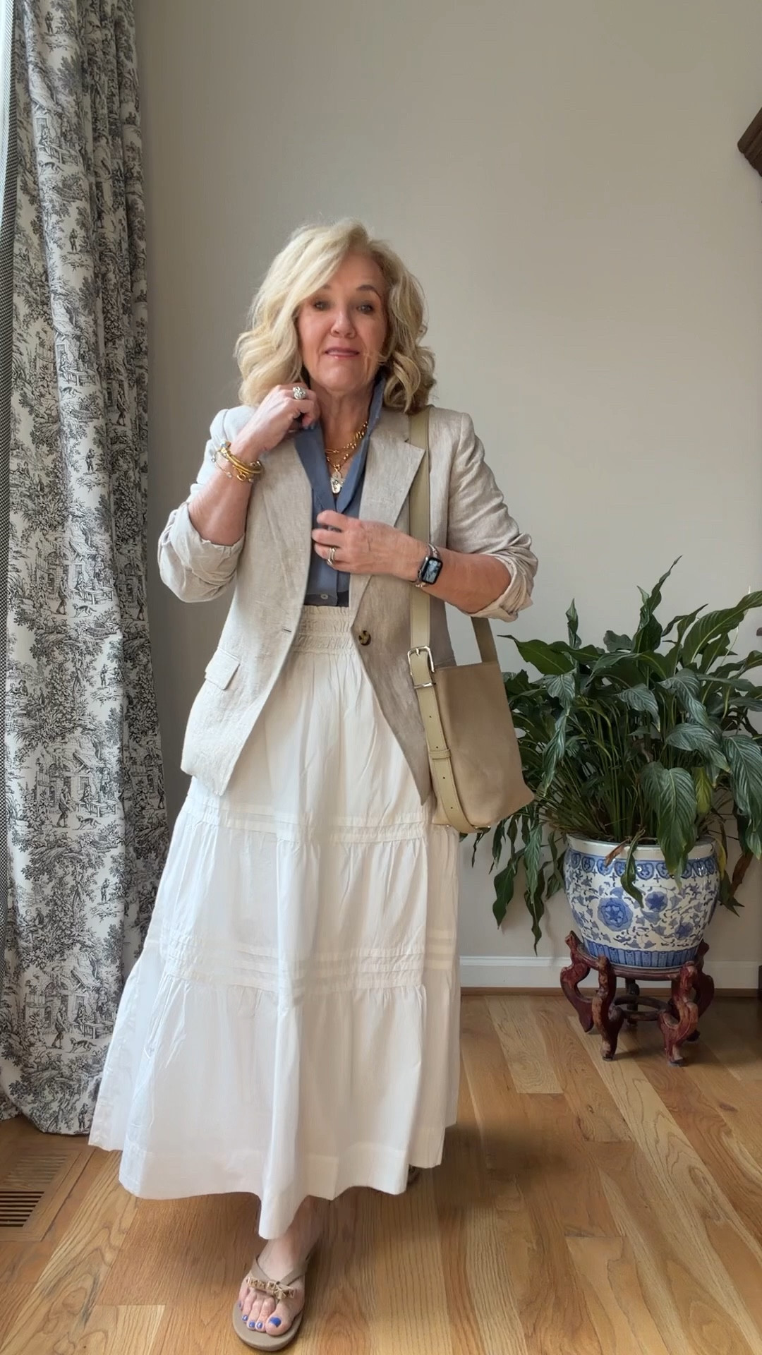 Restocked! 

Wearing size medium in all my quince pieces. Gorgeous classics for spring and summer in linen and cotton 

Linen blazer @Quince 

#LTKOver40 #LTKMothersDay #LTKWorkwear