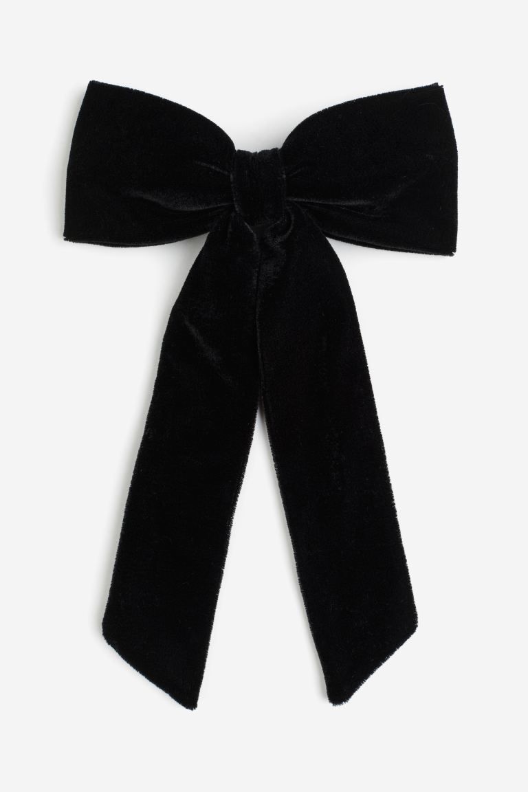 Hair Clip with Bow - Black - Ladies | H&M US | H&M (US + CA)