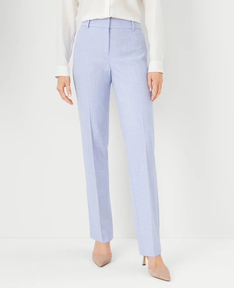 The Straight Pant in Cross Weave | Ann Taylor (US)