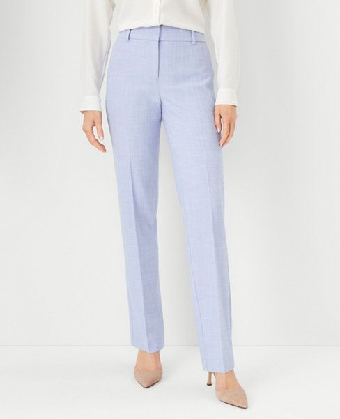 The Straight Pant in Cross Weave | Ann Taylor (US)