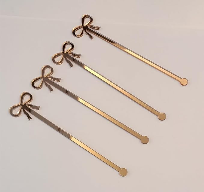 20pcs of Bow Drink Stirrers,Acrylic Drink Stirrer,Bow Drink Stir Stick,Swizzle Sticks for Party&F... | Amazon (US)