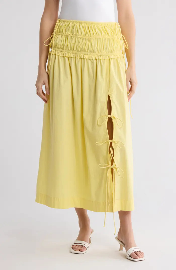 Damson Madder Organic Cotton Midi Skirt | Nordstrom | Nordstrom