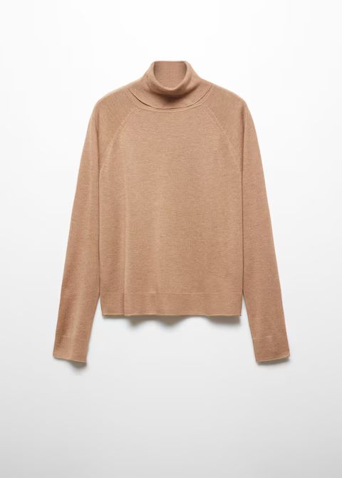 Pull-over maille fine col roulé | MANGO (FR)