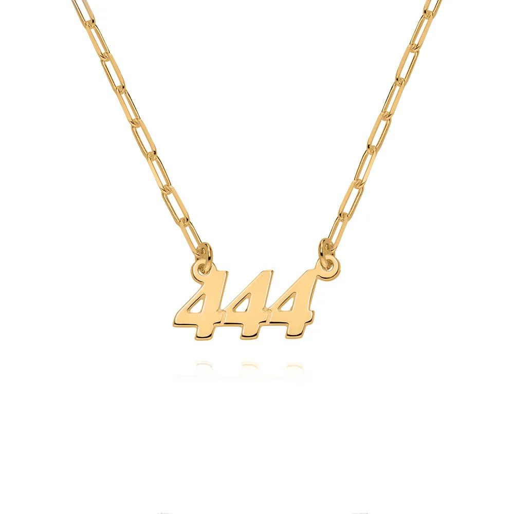 Angel Number Necklace in 18K Gold Plating | MYKA