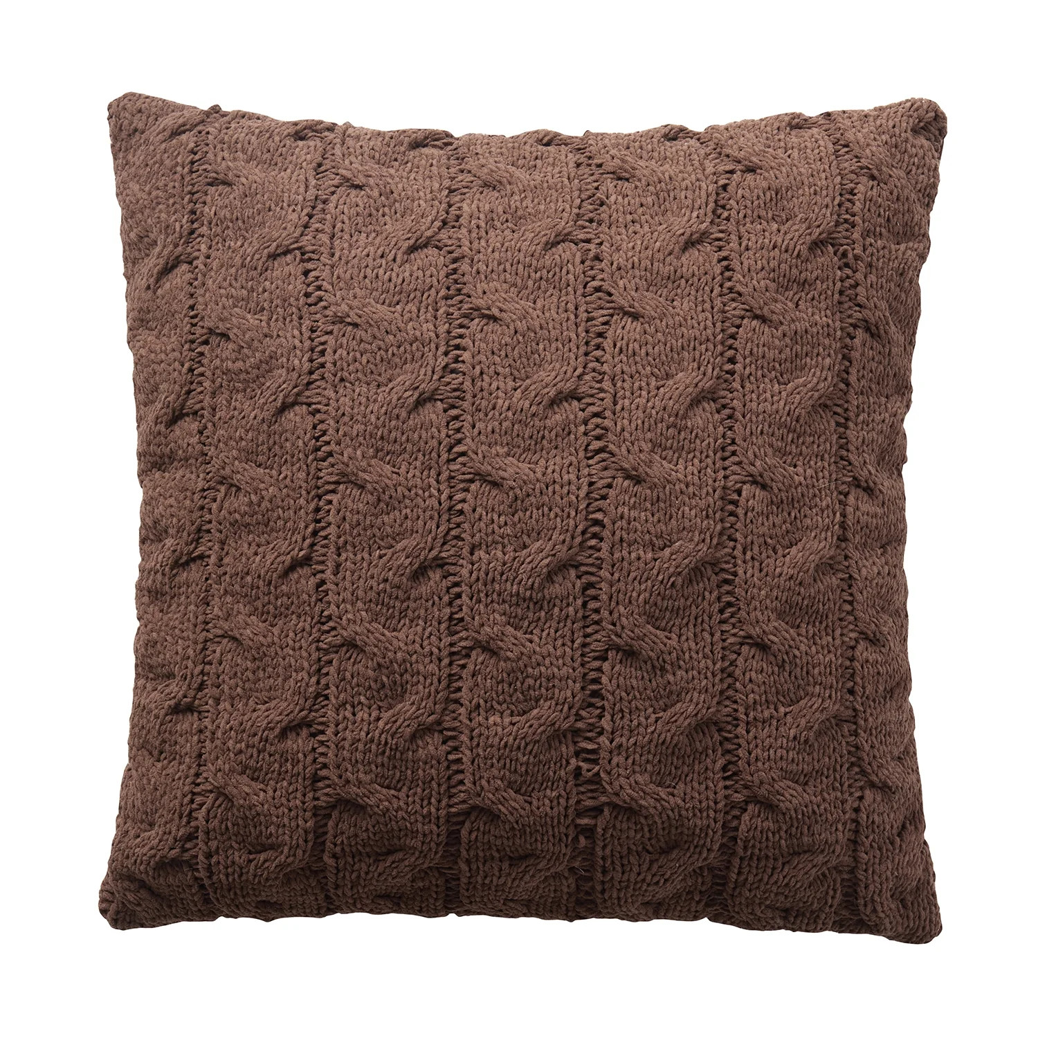 My Texas House 20" x 20" Monte Brown Cable Knit Decorative Pillow - Walmart.com | Walmart (US)