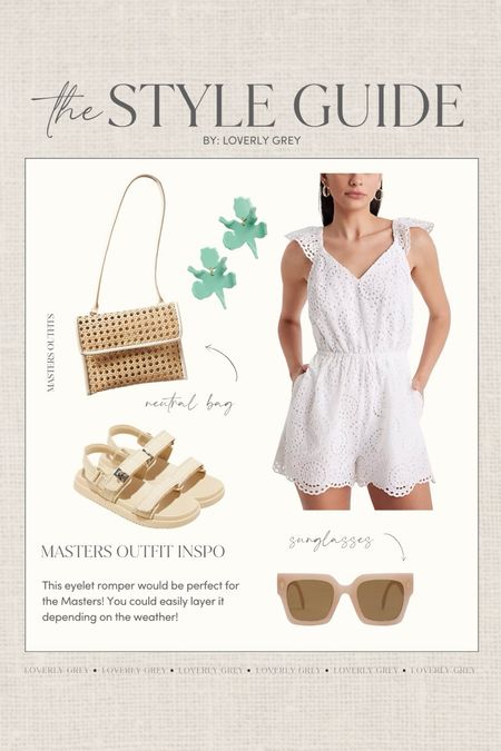 Masters outfit idea! I love this eyelet romper! 

Loverly Grey, Masters outfit

#LTKstyletip #LTKSeasonal
