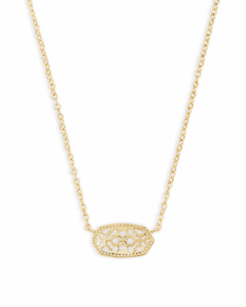 Elisa Gold Pendant Necklace in Gold Filigree | Kendra Scott