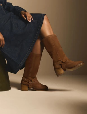 Tan Suede Buckled Boots | Nobody's Child