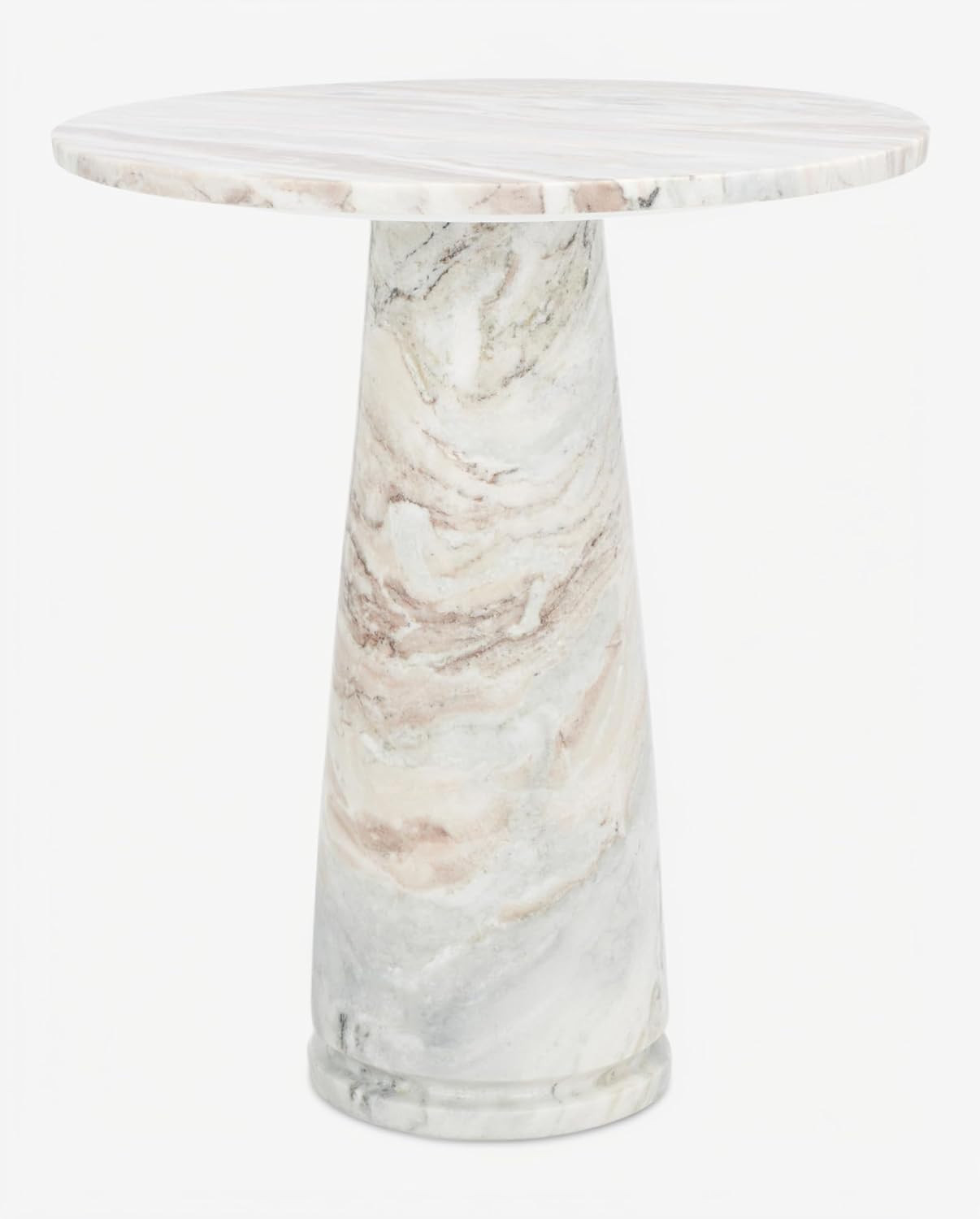 SAFAVIEH Couture Collection Valentia White/Brown Marble Accent Table | Amazon (US)