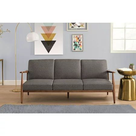 Better Homes and Gardens Flynn Mid Century Futon, Multiple Colors | Walmart (US)