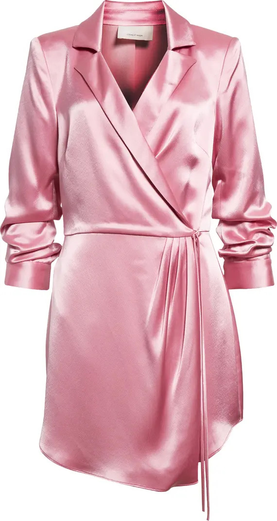 Sabina Satin Wrap Dress | Nordstrom