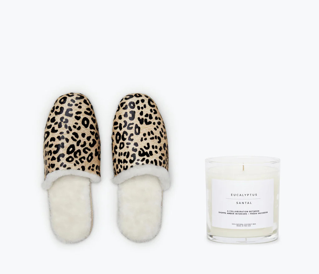 SLIPPER + CANDLE GIFT SET | Frēda Salvador