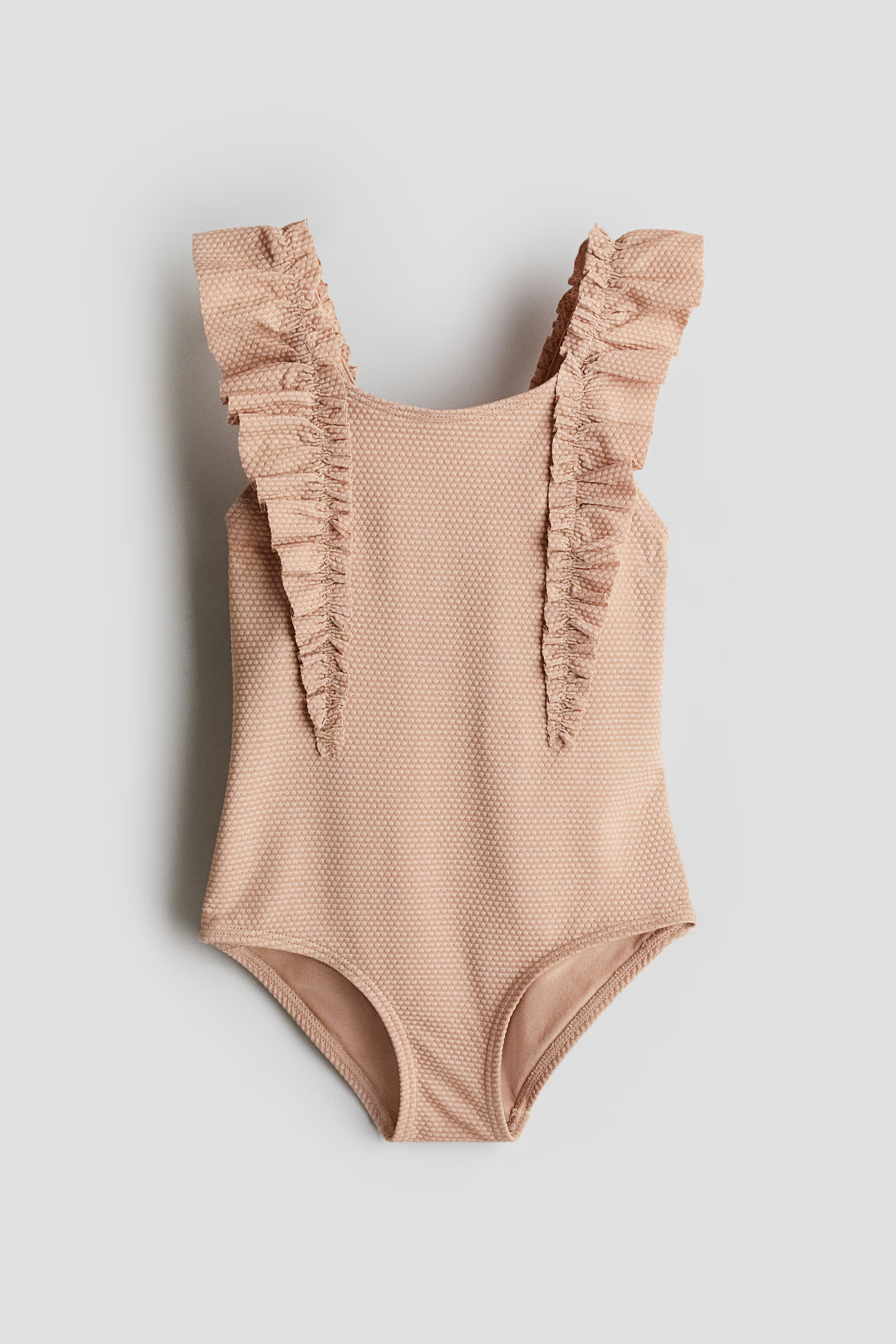 Textured Ruffle-Trimmed Swimsuit | H&M (US + CA)