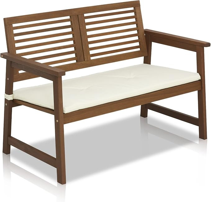 Furinno FG161167 Tioman Hardwood Outdoor Bench in Teak Oil, Natural | Amazon (US)