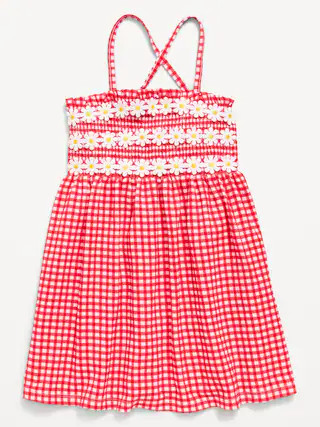 Sleeveless Smocked Dress for Toddler Girls | Old Navy (US)