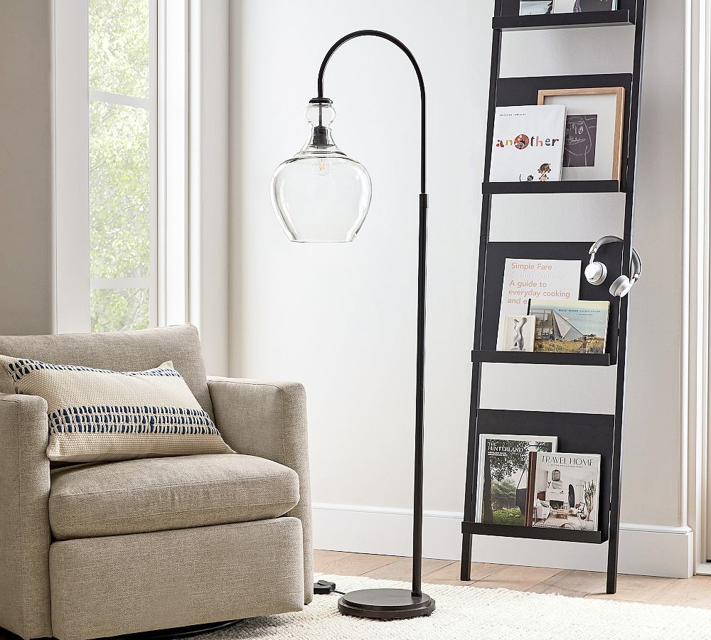 Flynn Recycled Glass Floor Lamp | Pottery Barn (US)