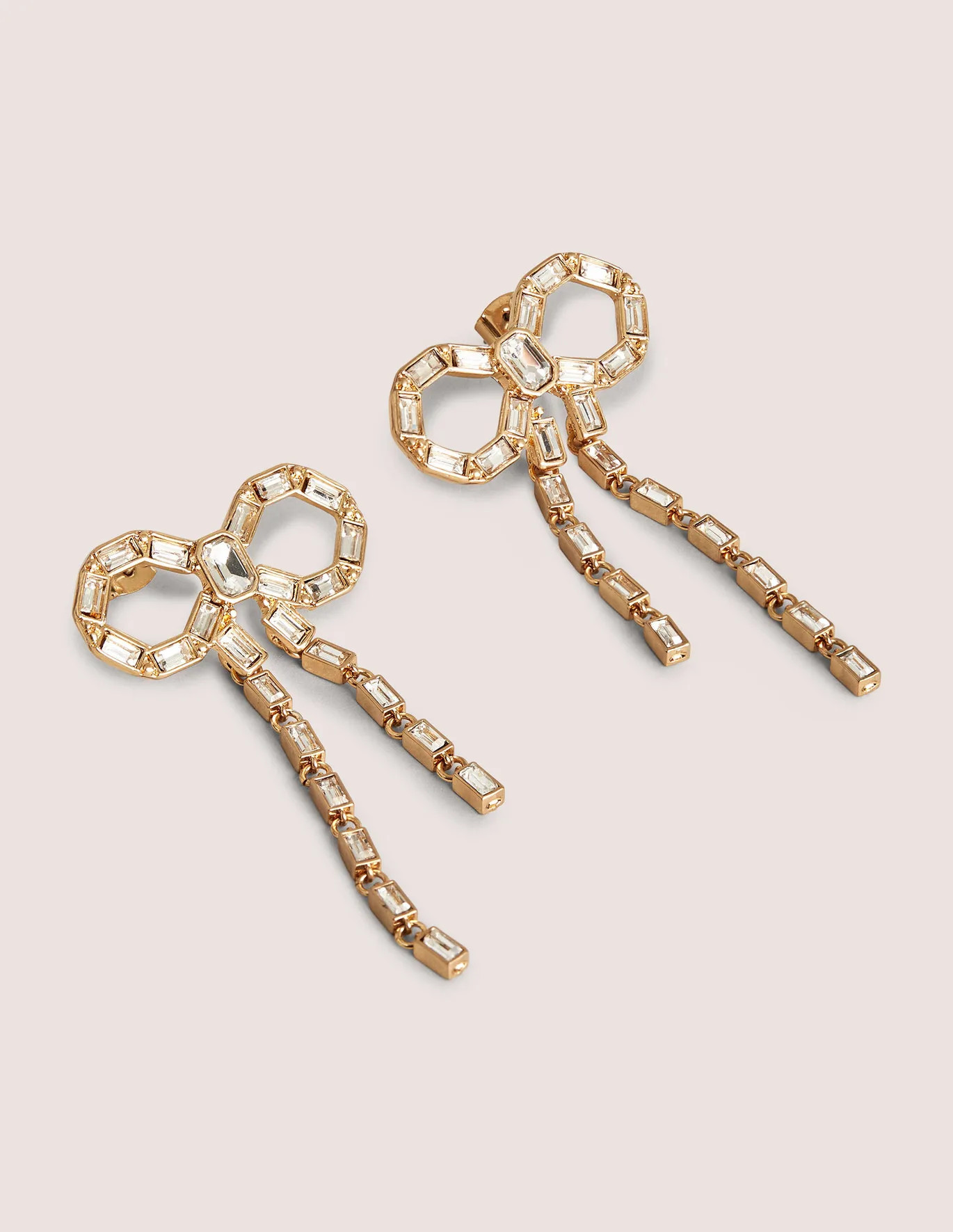 Jewel Bow Earrings - Clear | Boden (US)