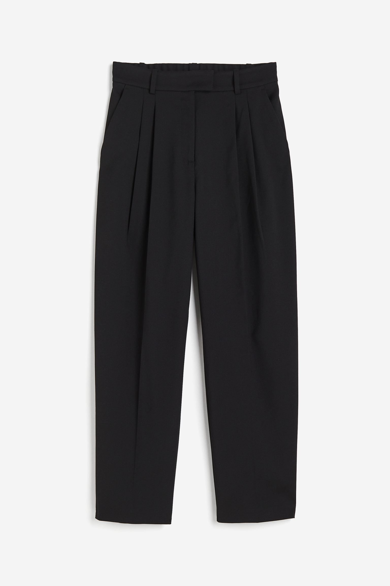 Ankle-length trousers - Greige - Ladies | H&M GB | H&M (UK, MY, IN, SG, PH, TW, HK)