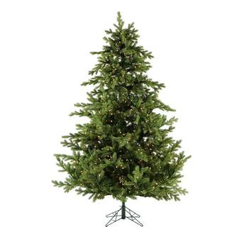 10 ft. Pre-Lit Foxtail Pine Artificial Christmas Tree with Warm White LED Lights | The Home Depot