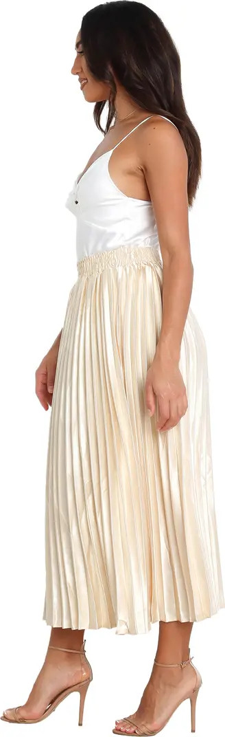 Missie Pleated Satin Skirt | Nordstrom