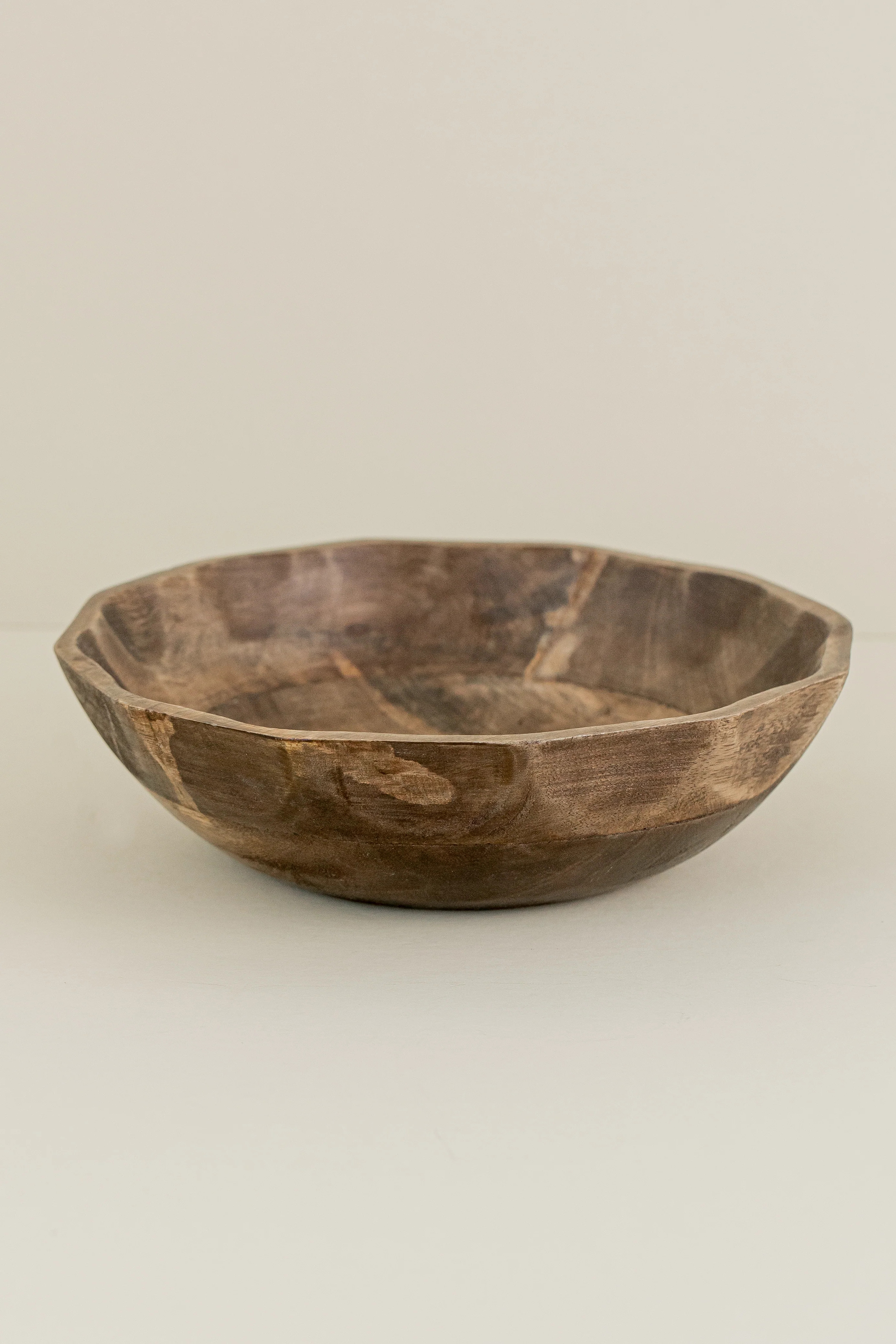Mango Wood Scalloped Bowl | Eco Chic Home