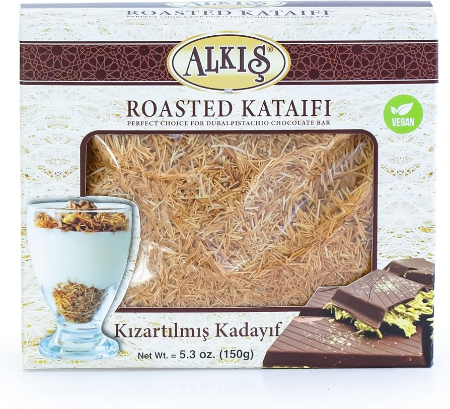 Kataifi, Premium Roasted Kataifi 5.3 oz. (150 gr), Ingredient of Dubai Chocolate Bar Pistachio, K... | Amazon (US)