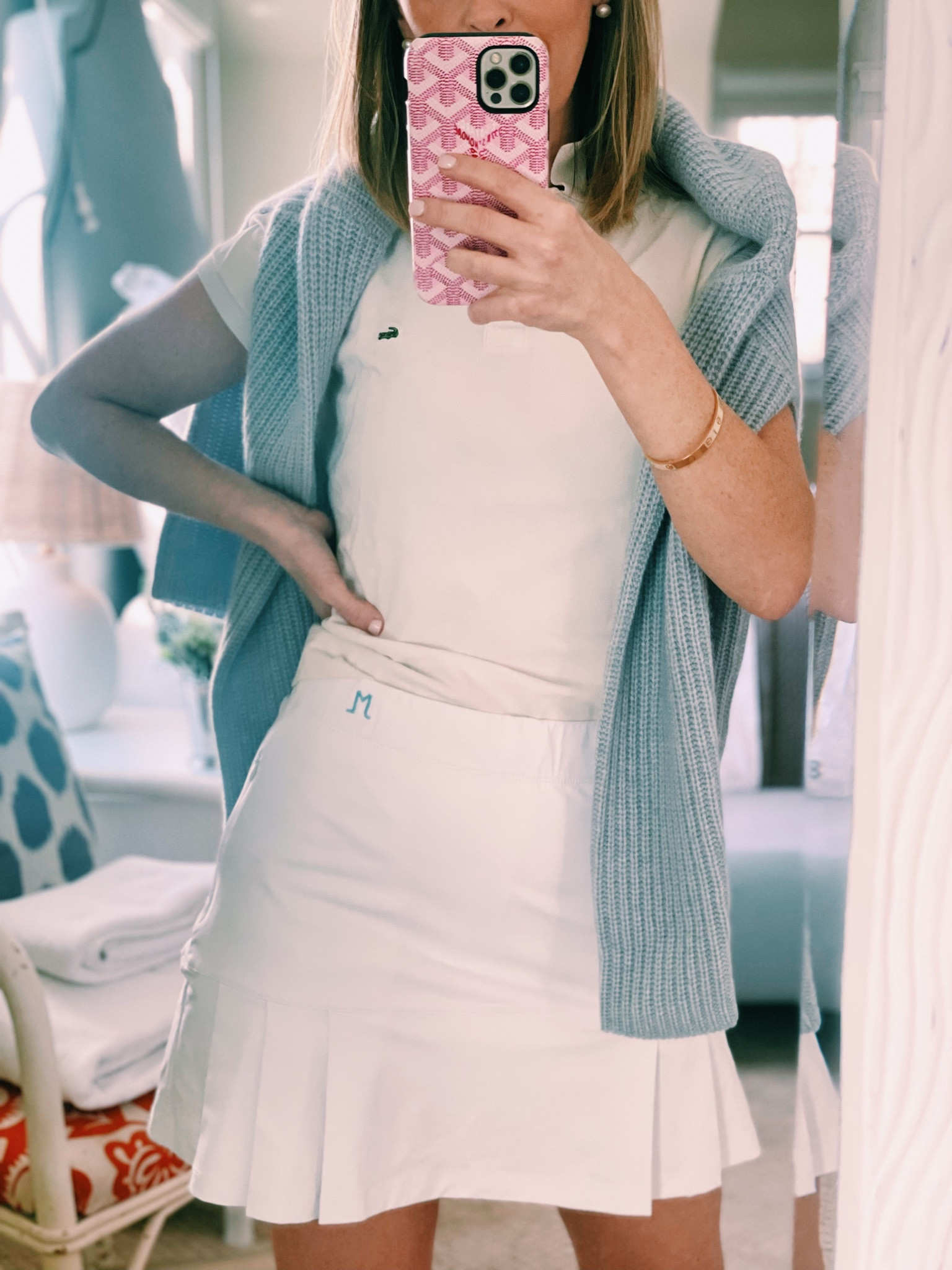 Perfect fitness skirt for tennis or golf. I’m determined to learn the latter this summer and at least want to look cute while whiffing. 

#LTKfit #LTKSeasonal #LTKstyletip