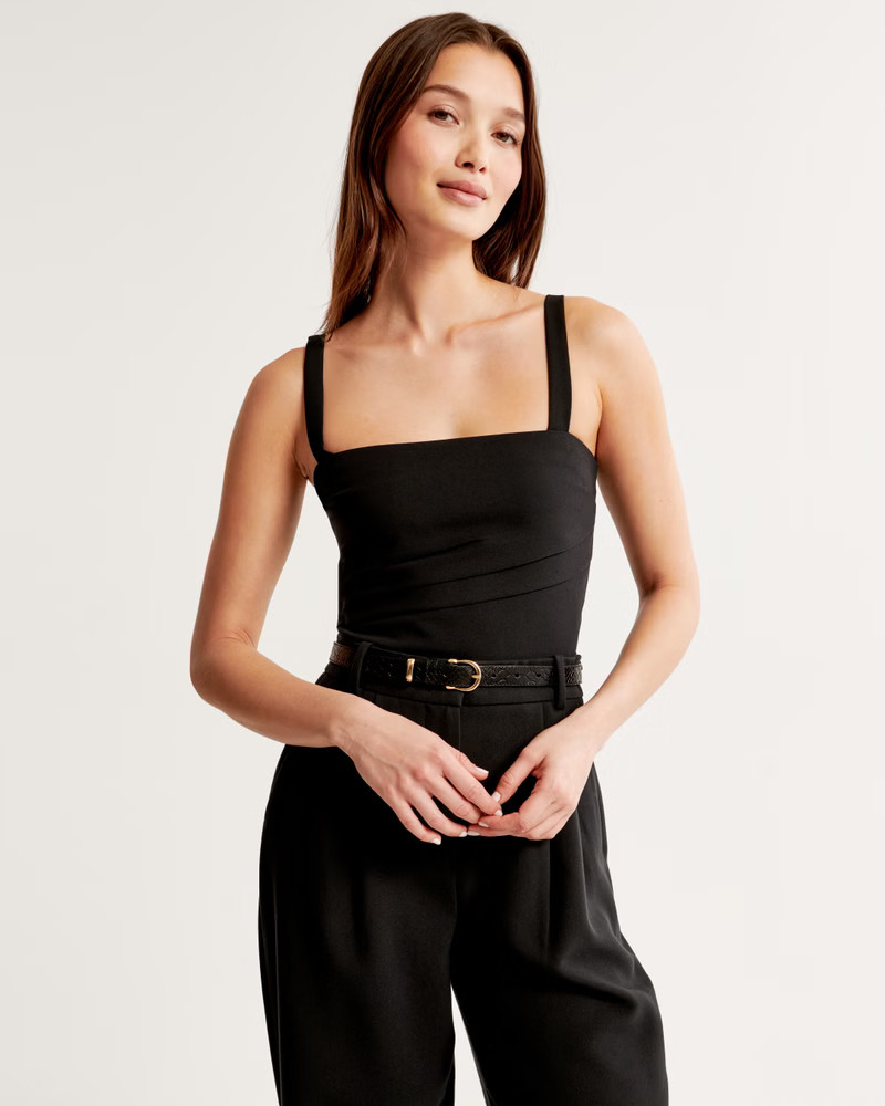 Women's Tailored Squareneck Set Top | Women's | Abercrombie.com | Abercrombie & Fitch (US)